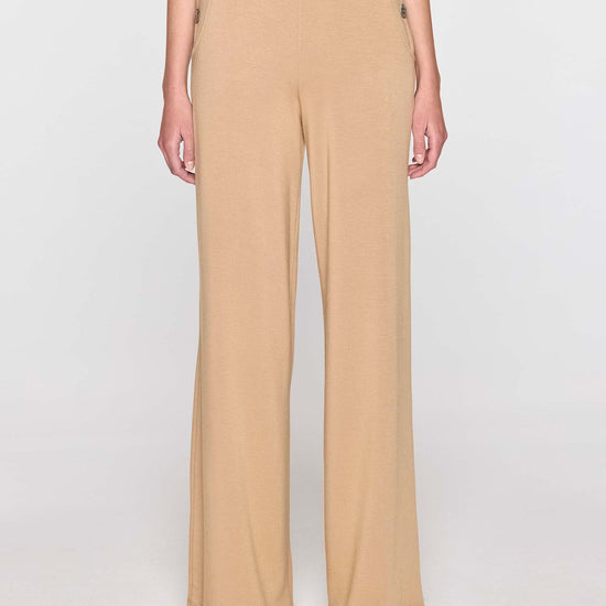 Camel | Palazzo Sailor Pant Front