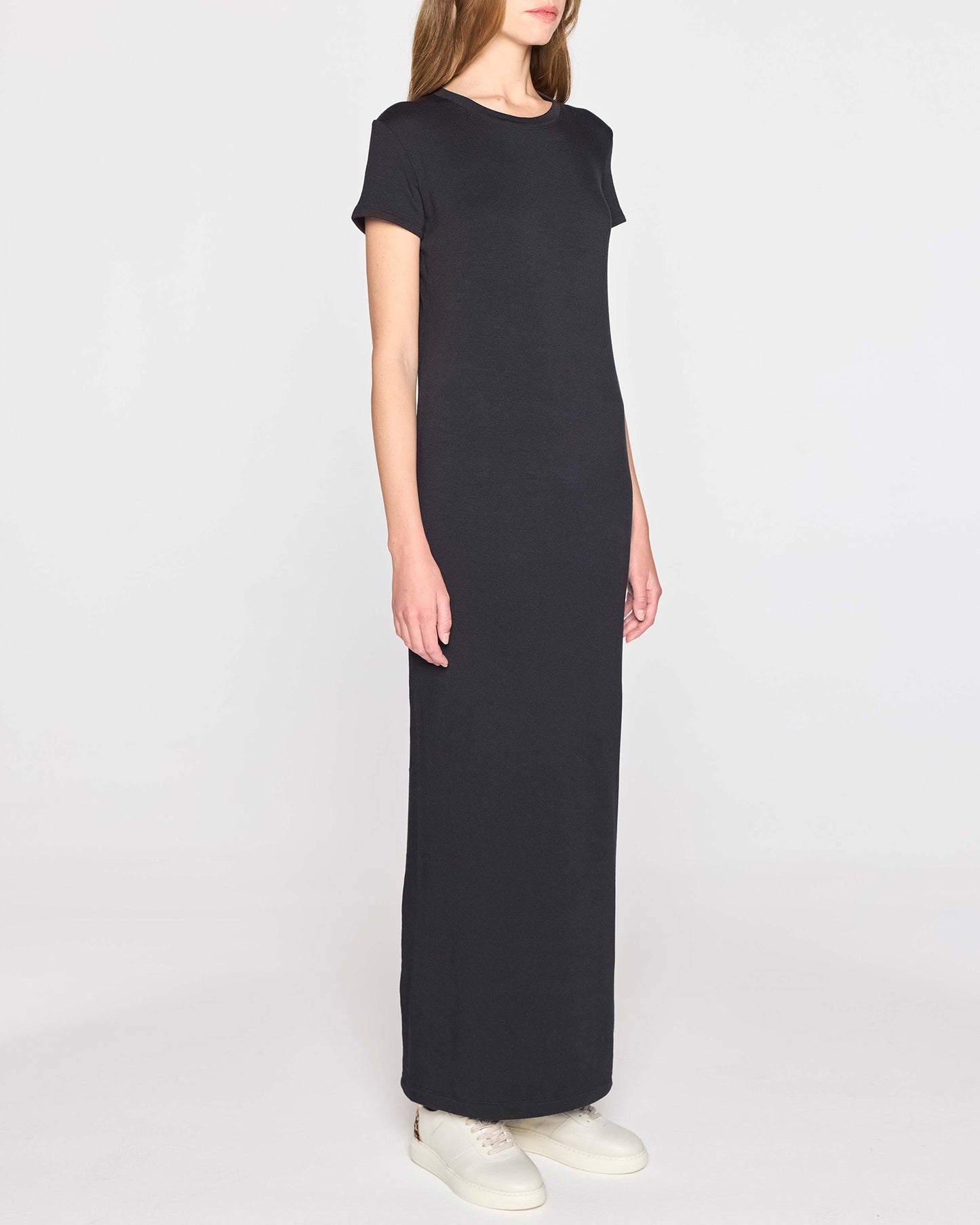 Black | The Perfect T Dress Angle