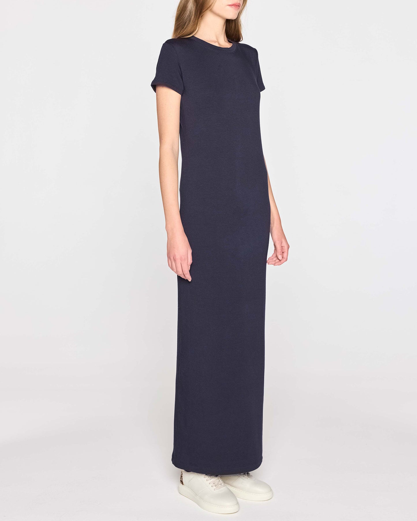 Navy | The Perfect T Dress Angle