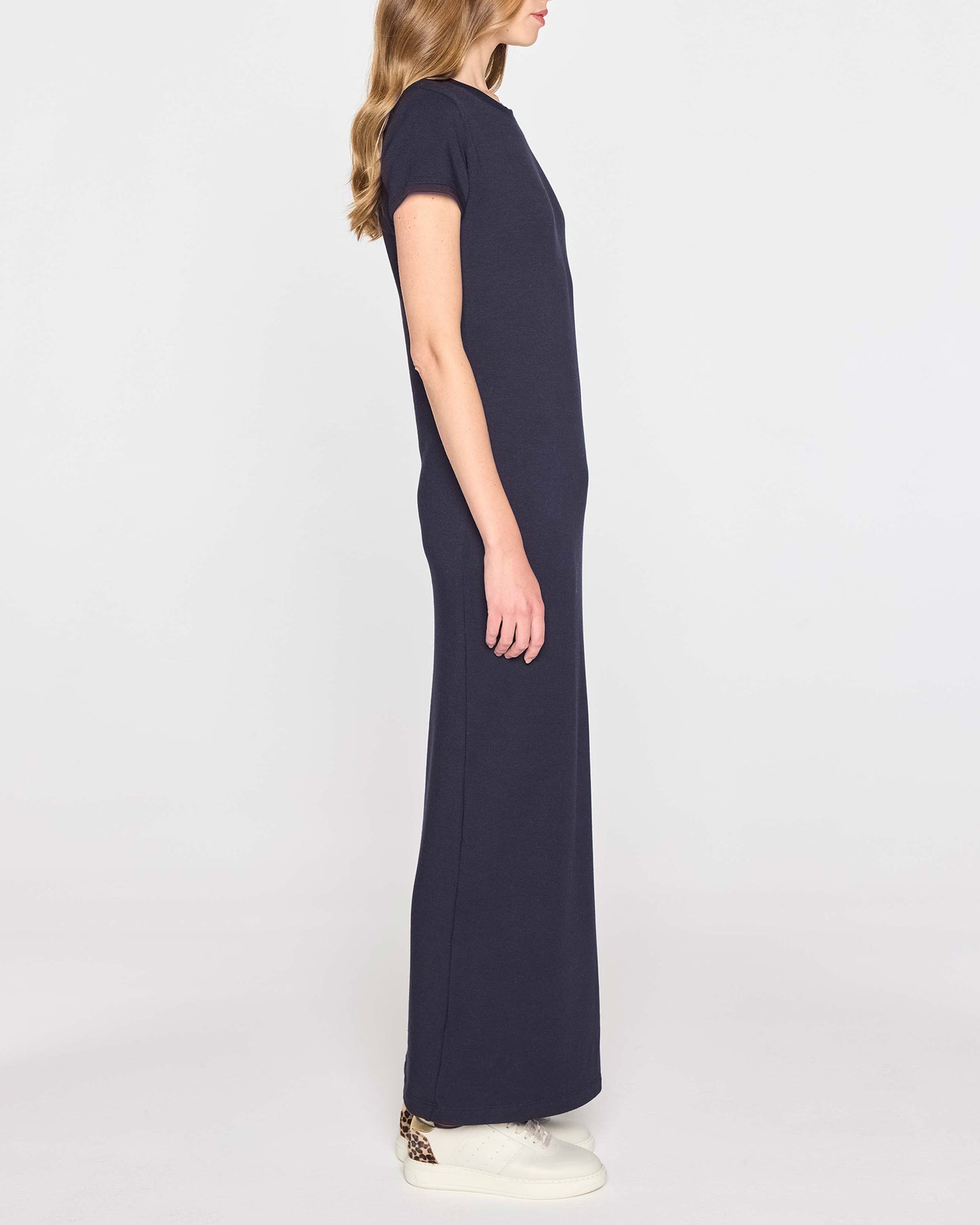 Navy | The Perfect T Dress Side