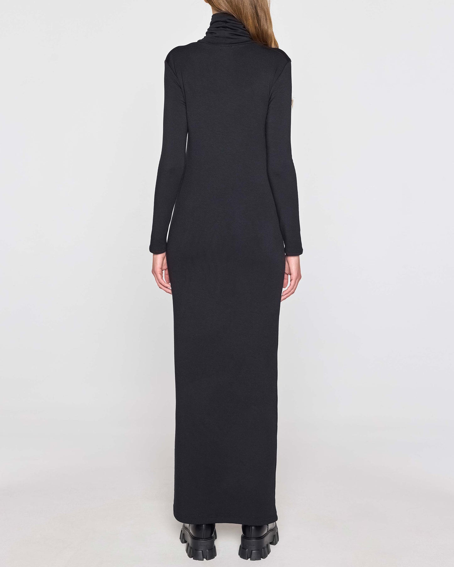 Black | The Turtleneck Dress Back