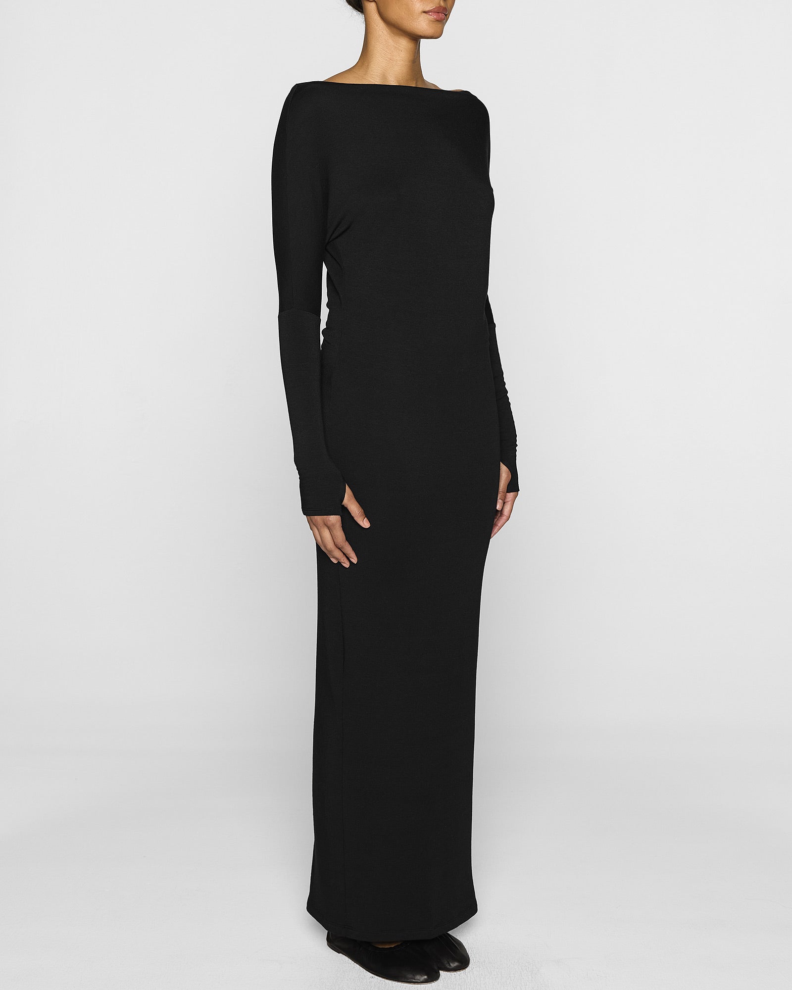 Black | Cindy Dress Angle