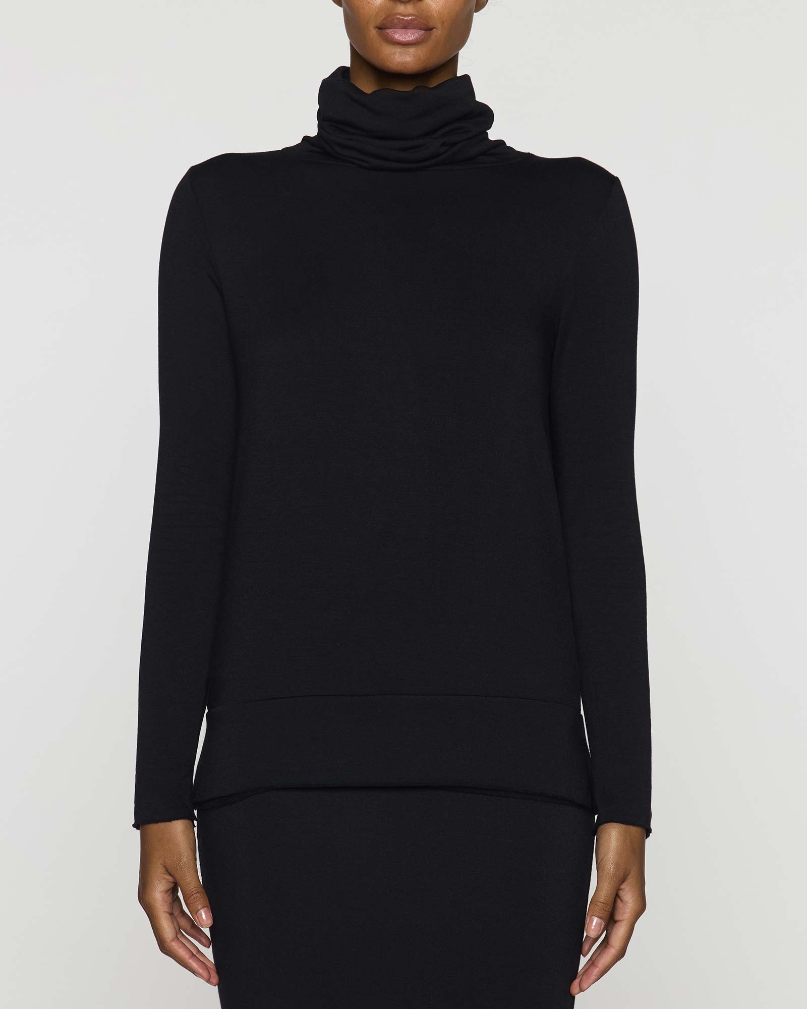 Women's hotsell jersey turtlenecks