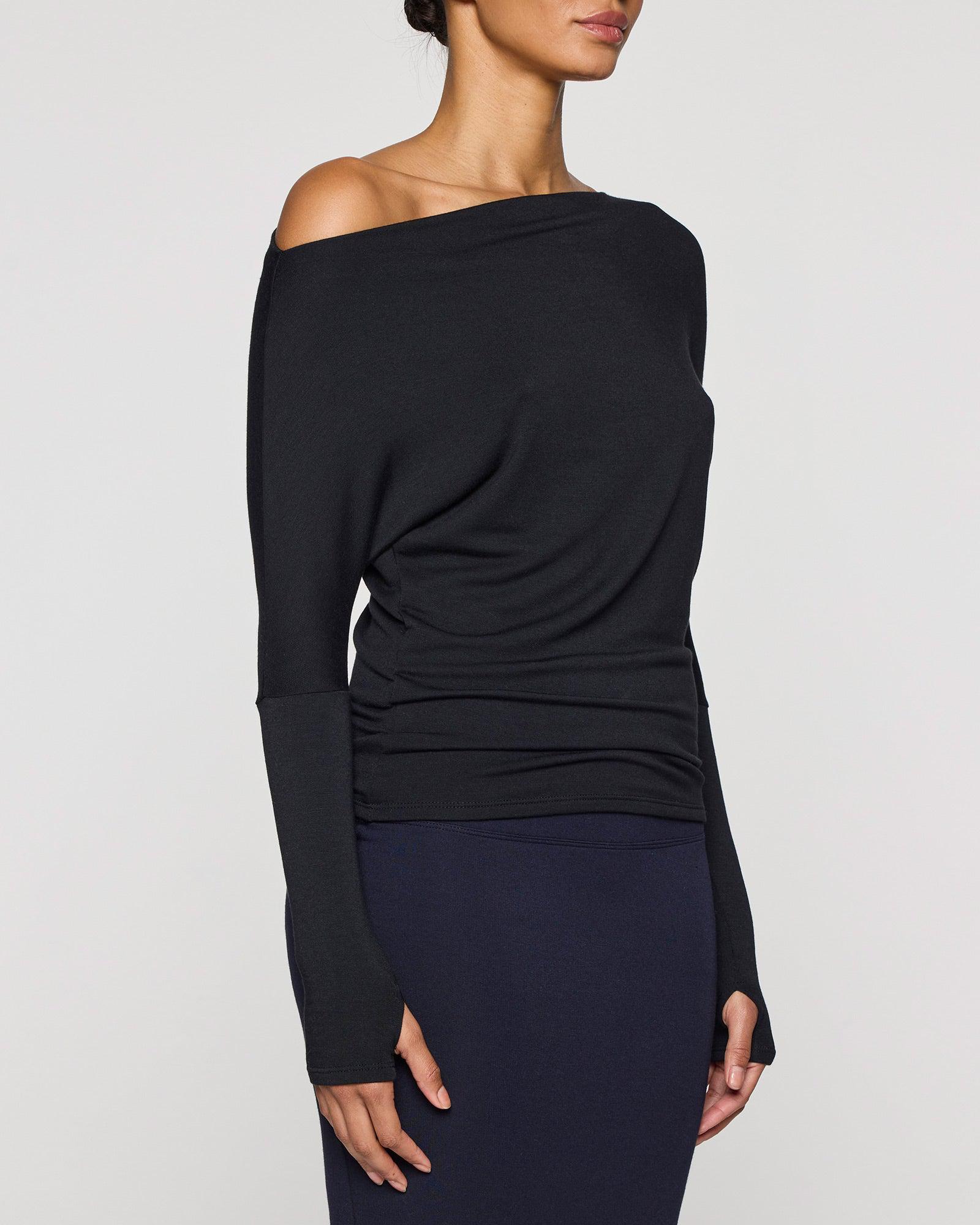 Black | The Cindy Top designed with Cindy Crawford