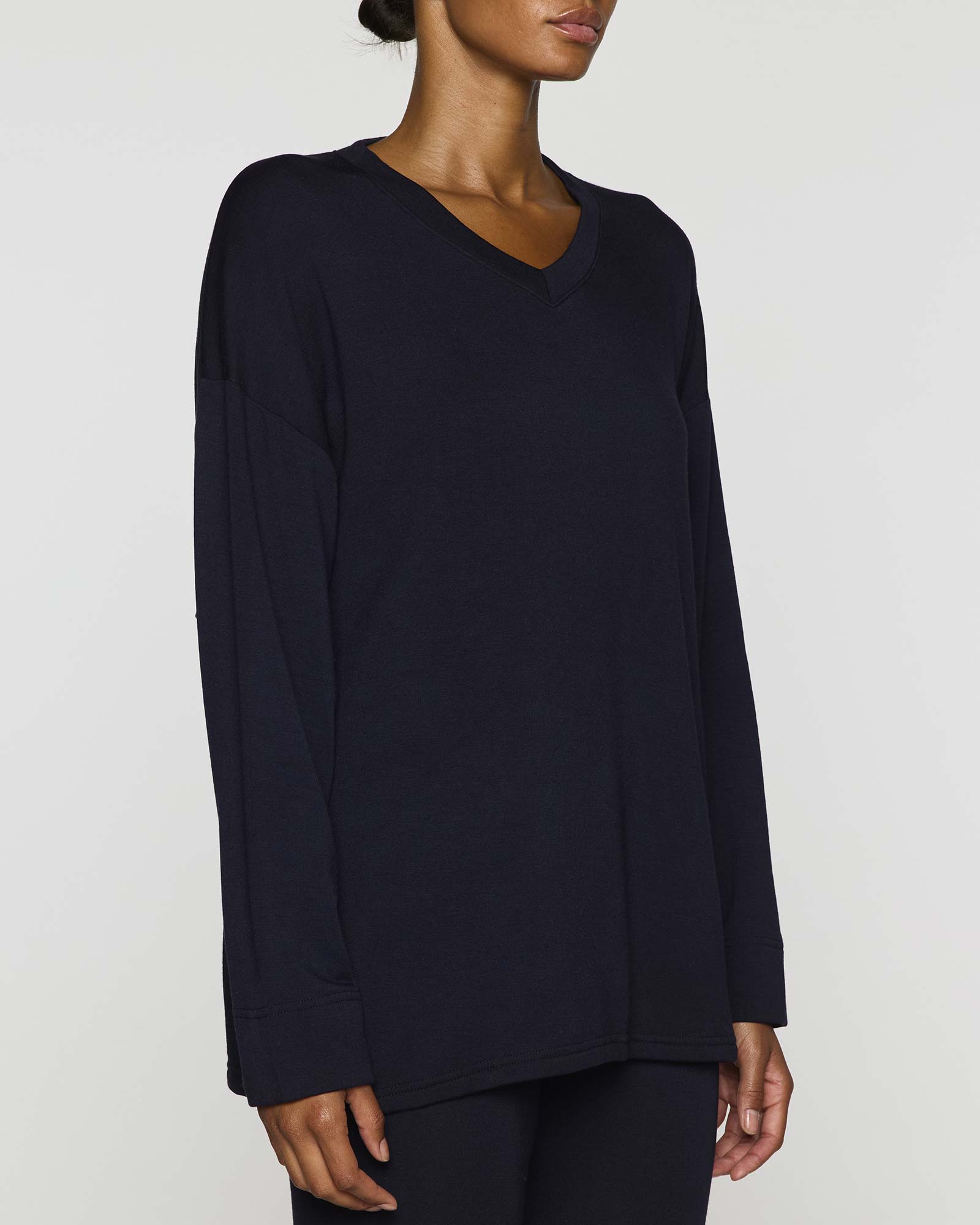 Navy | The Oversized V-Neck