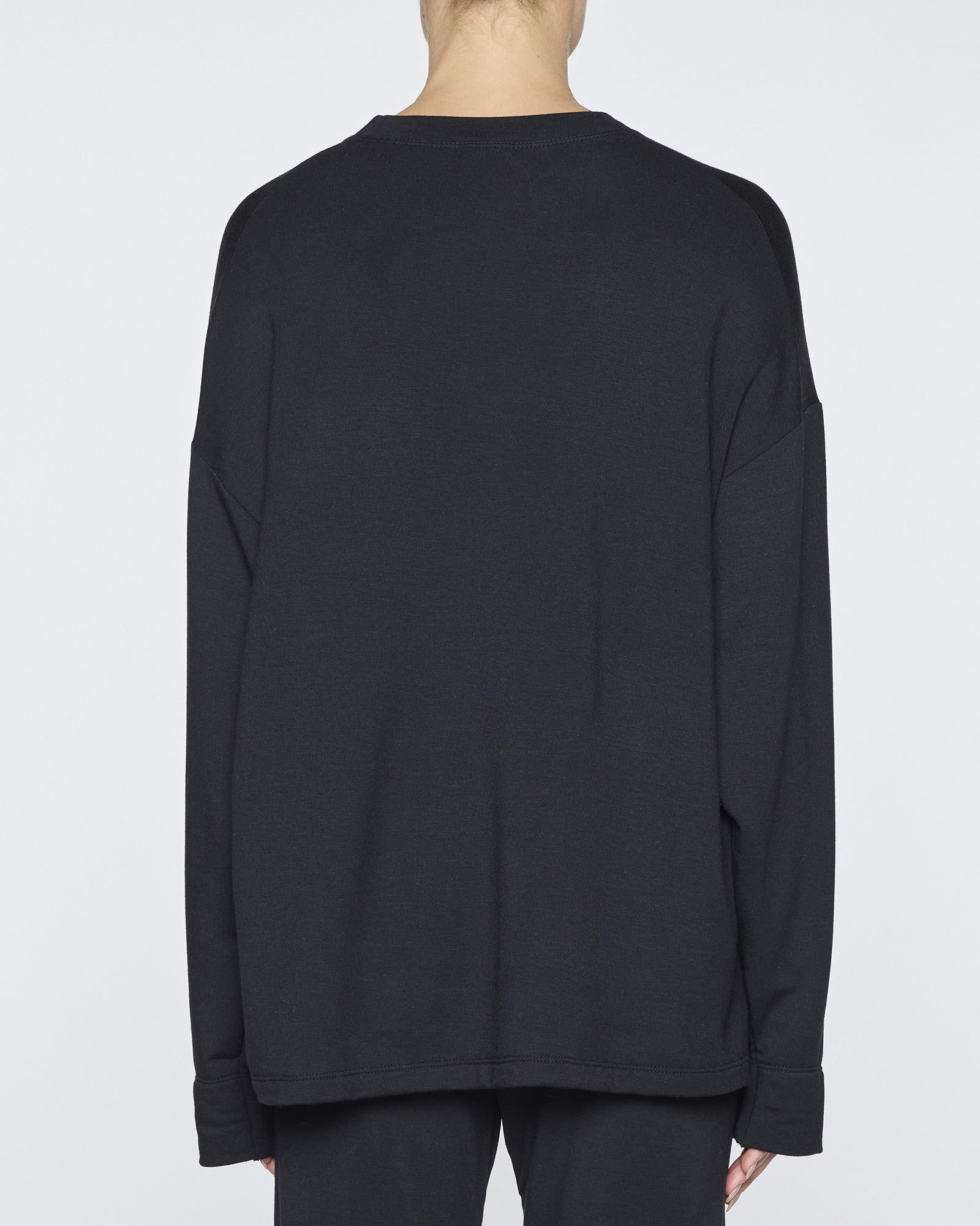 Black | Women's Oversized Crew Neck