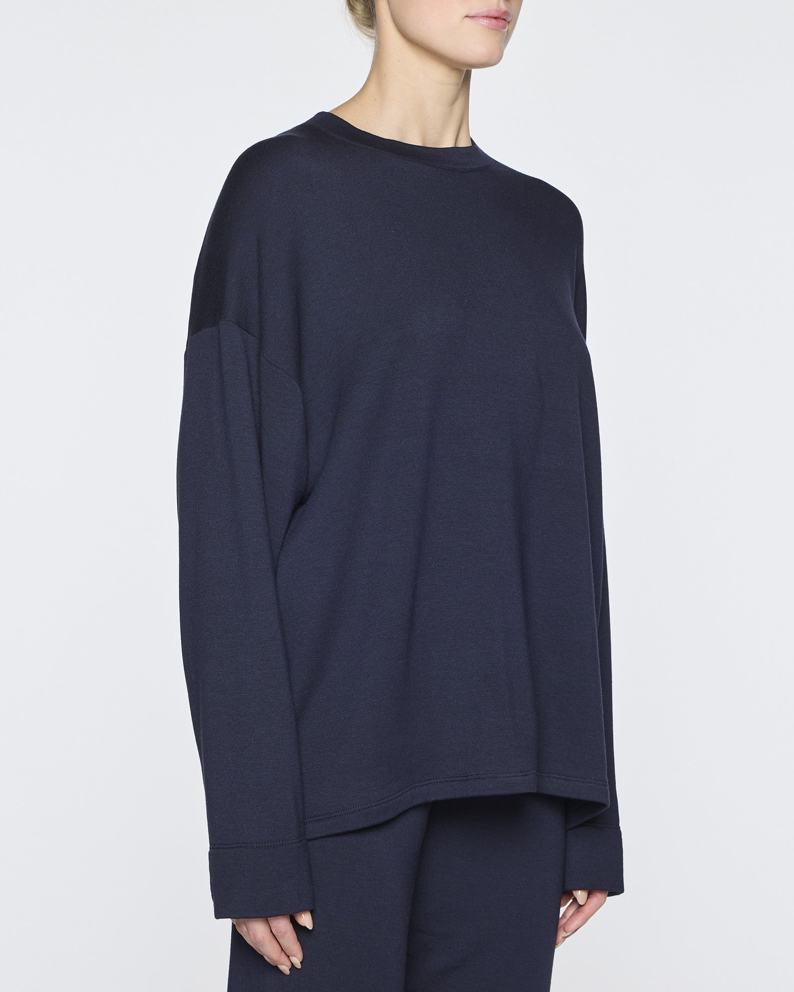 Navy | Women's Oversized Crew Neck