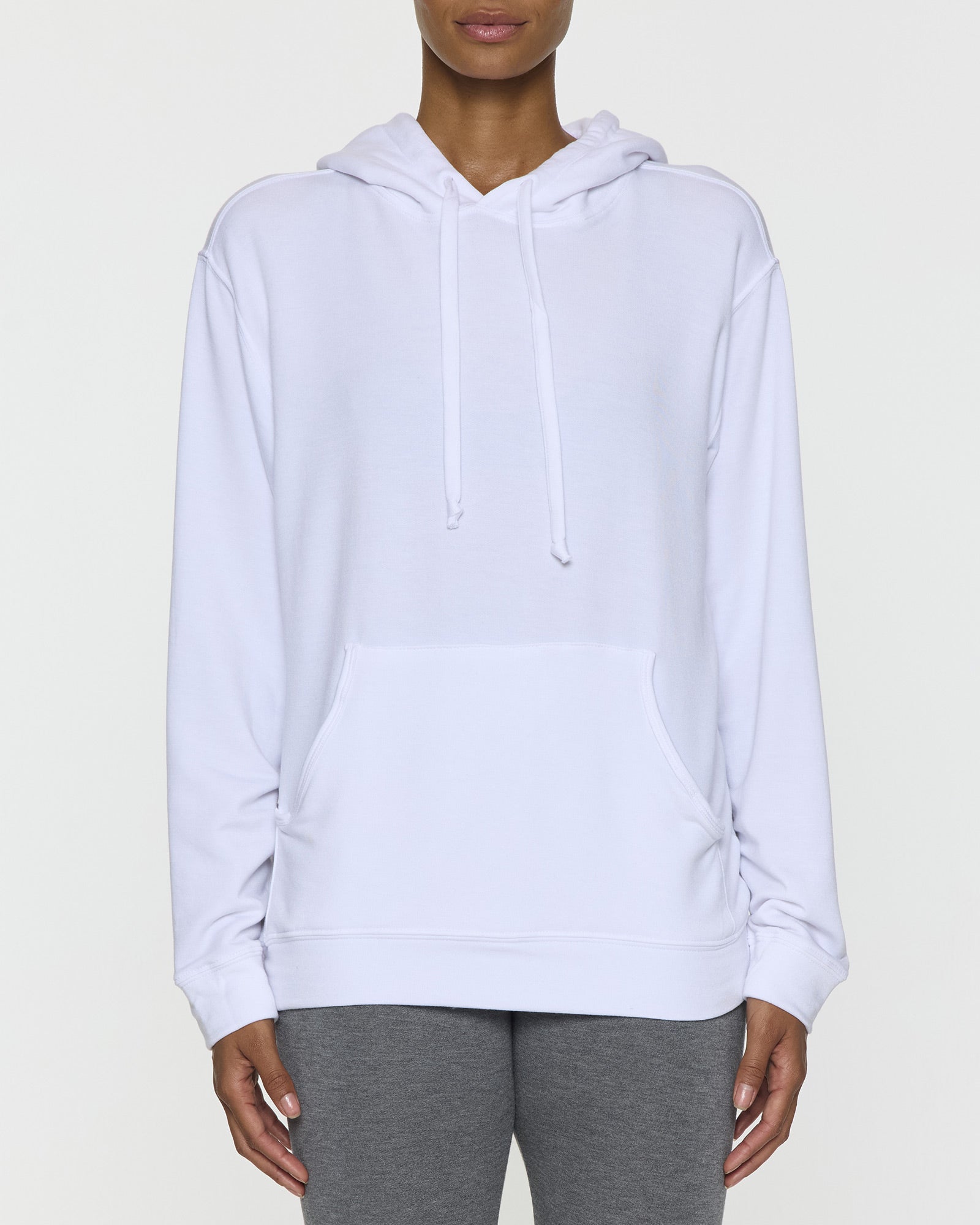 White | Womens Skater Hoodie