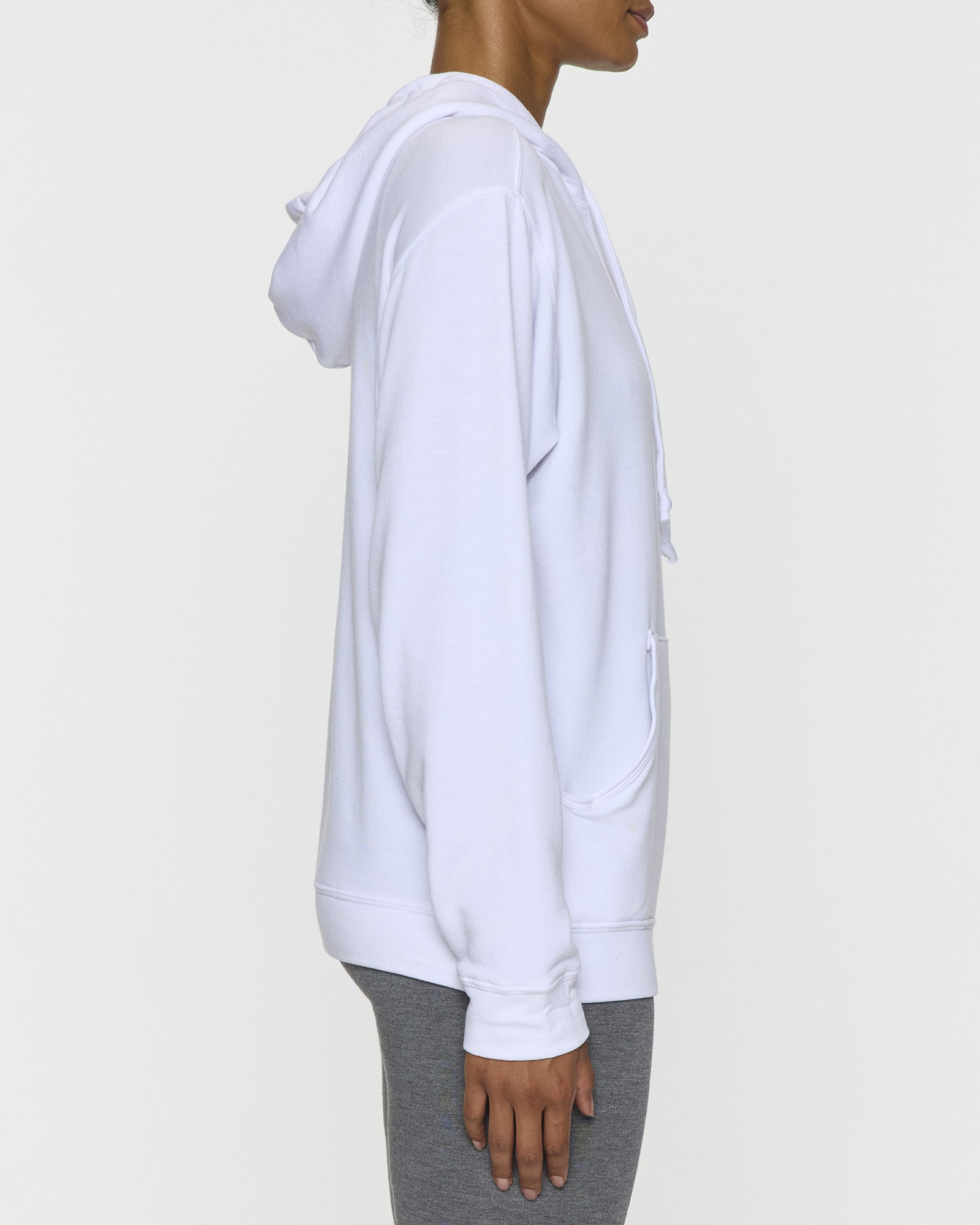 White | Womens Skater Hoodie