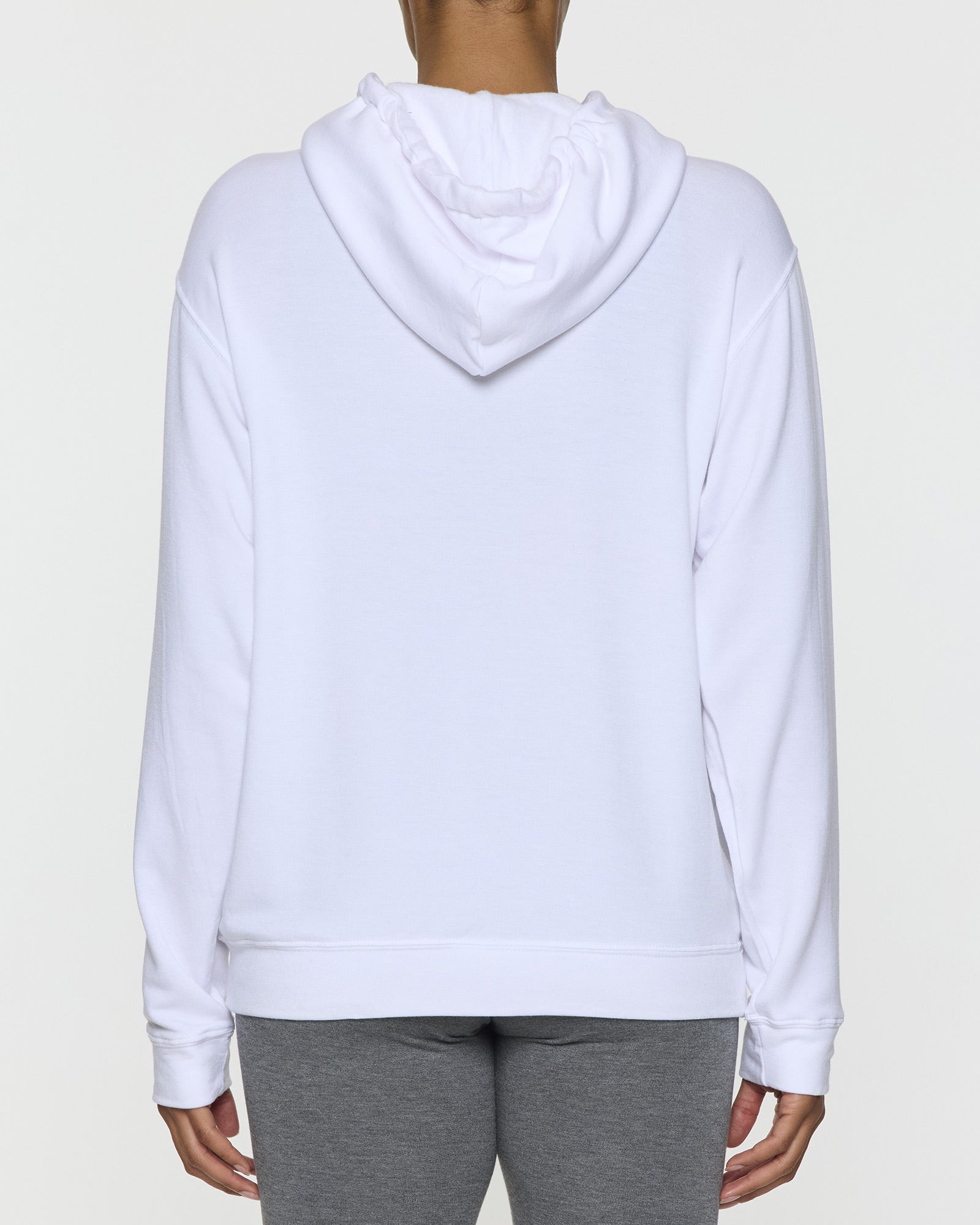 White | Womens Skater Hoodie