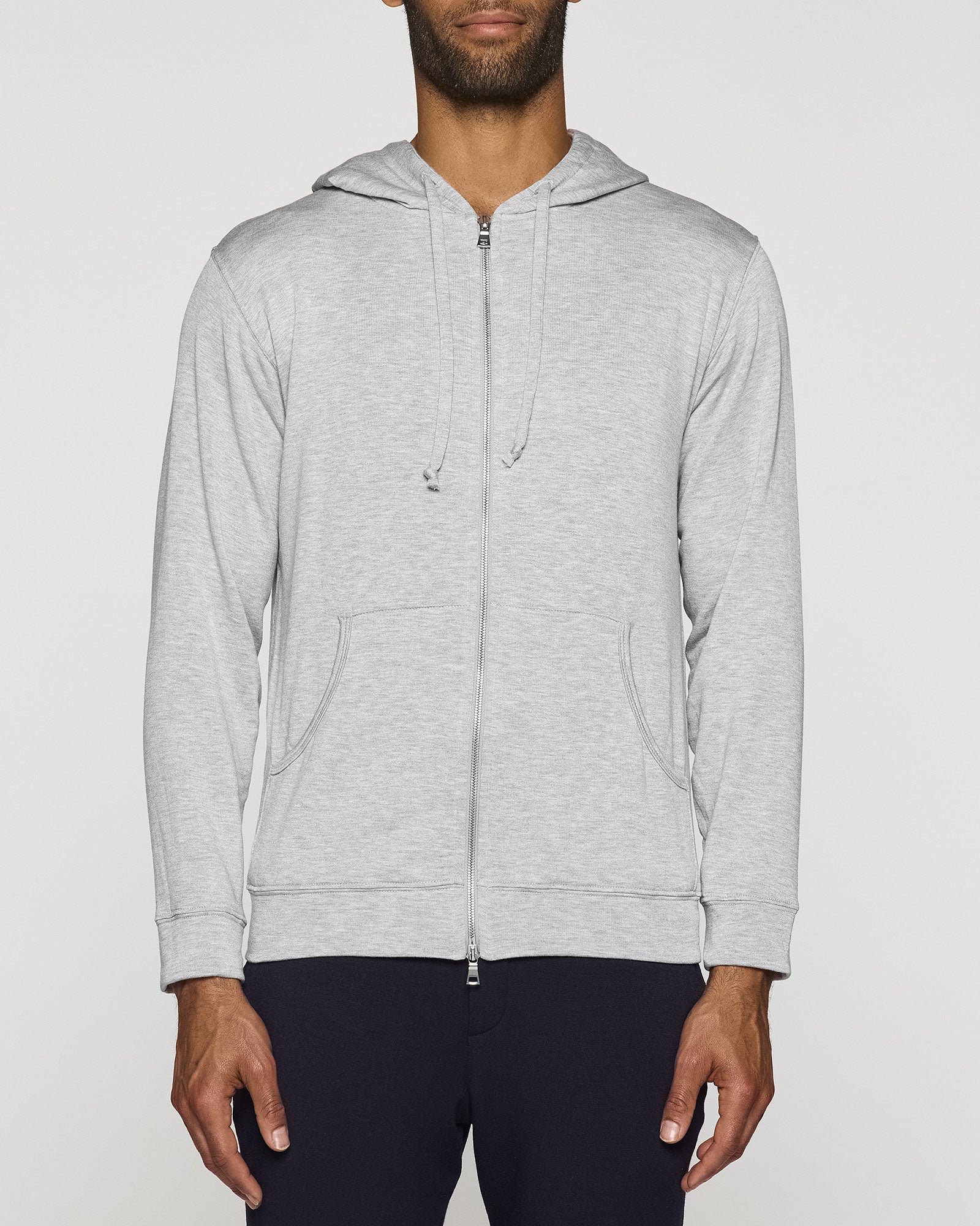 Plain grey 2024 zip up hoodie