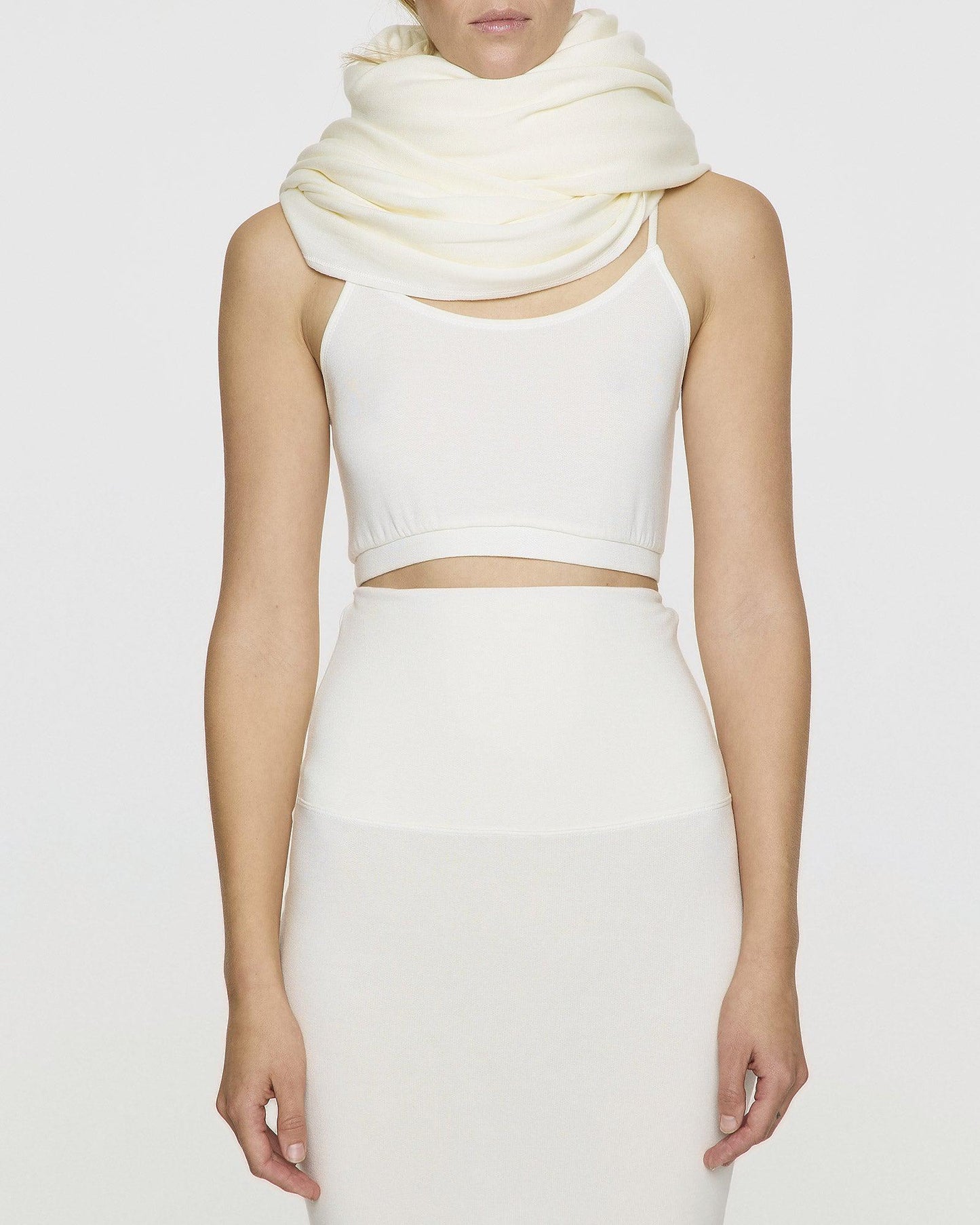 Unbleached | Soft Off-White Neck Wrap Scarf