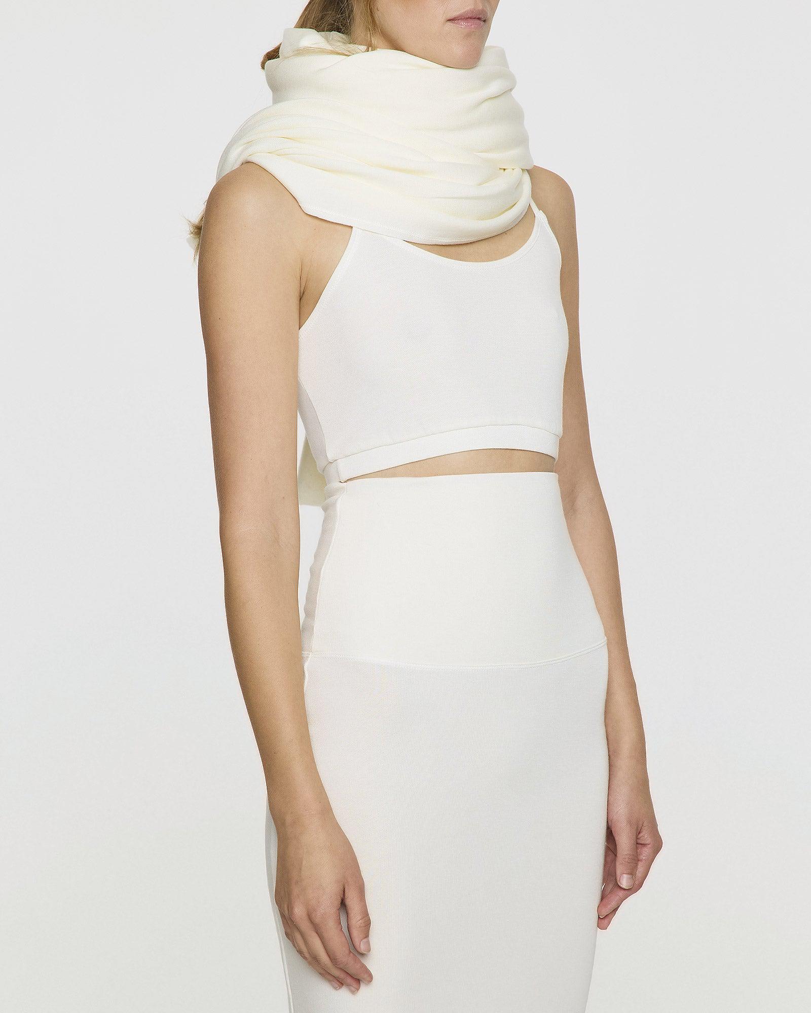 Unbleached | Soft White Neck Shoulder Wrap