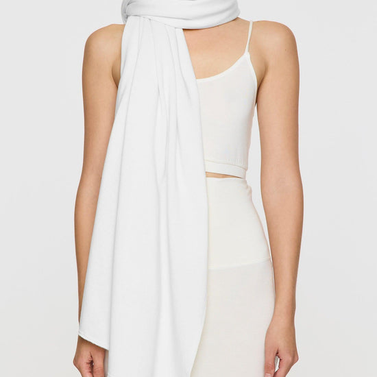 White | 2 Yard Scarf Wrap Soft Fabric