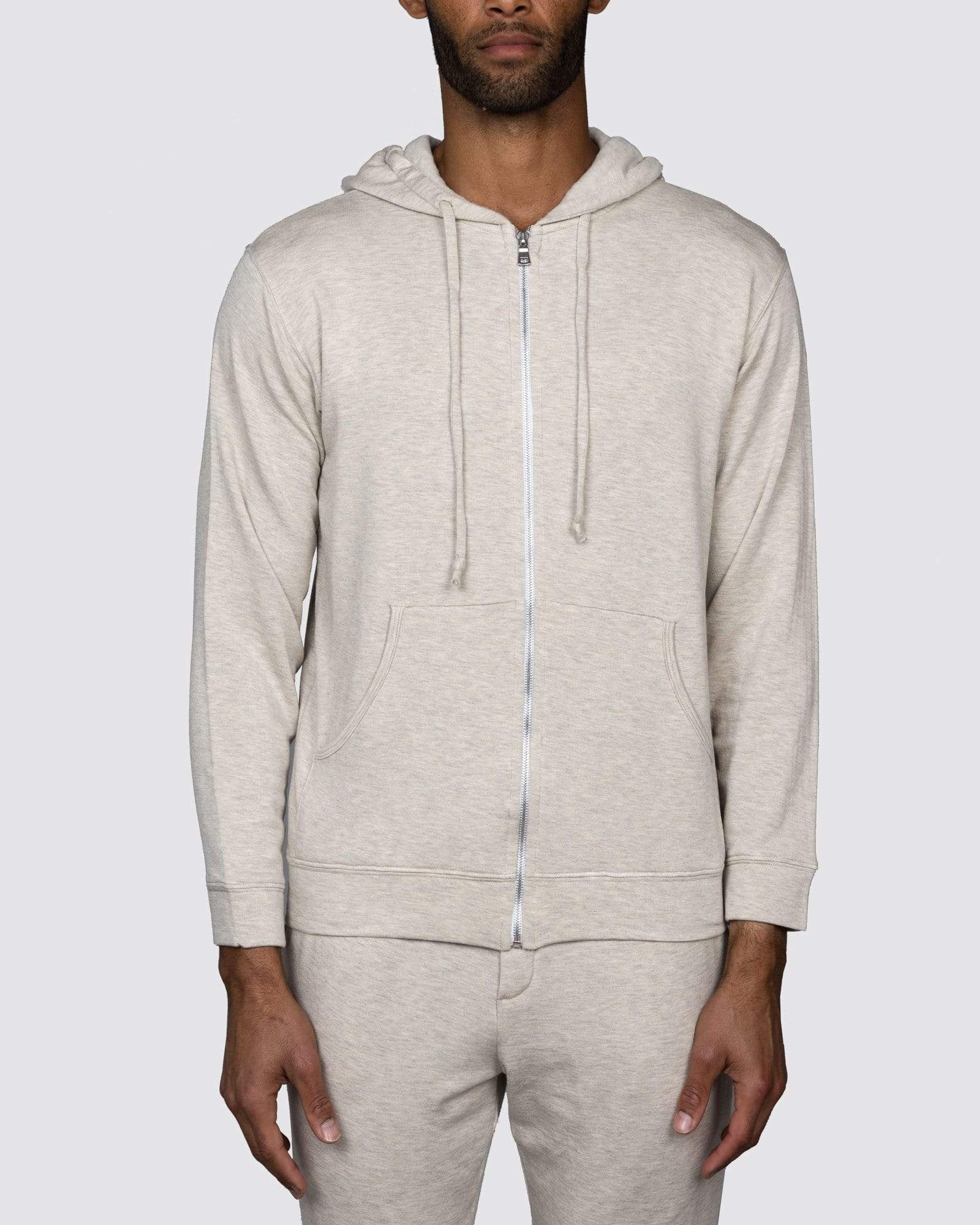 Light grey zip up hoodie mens hot sale