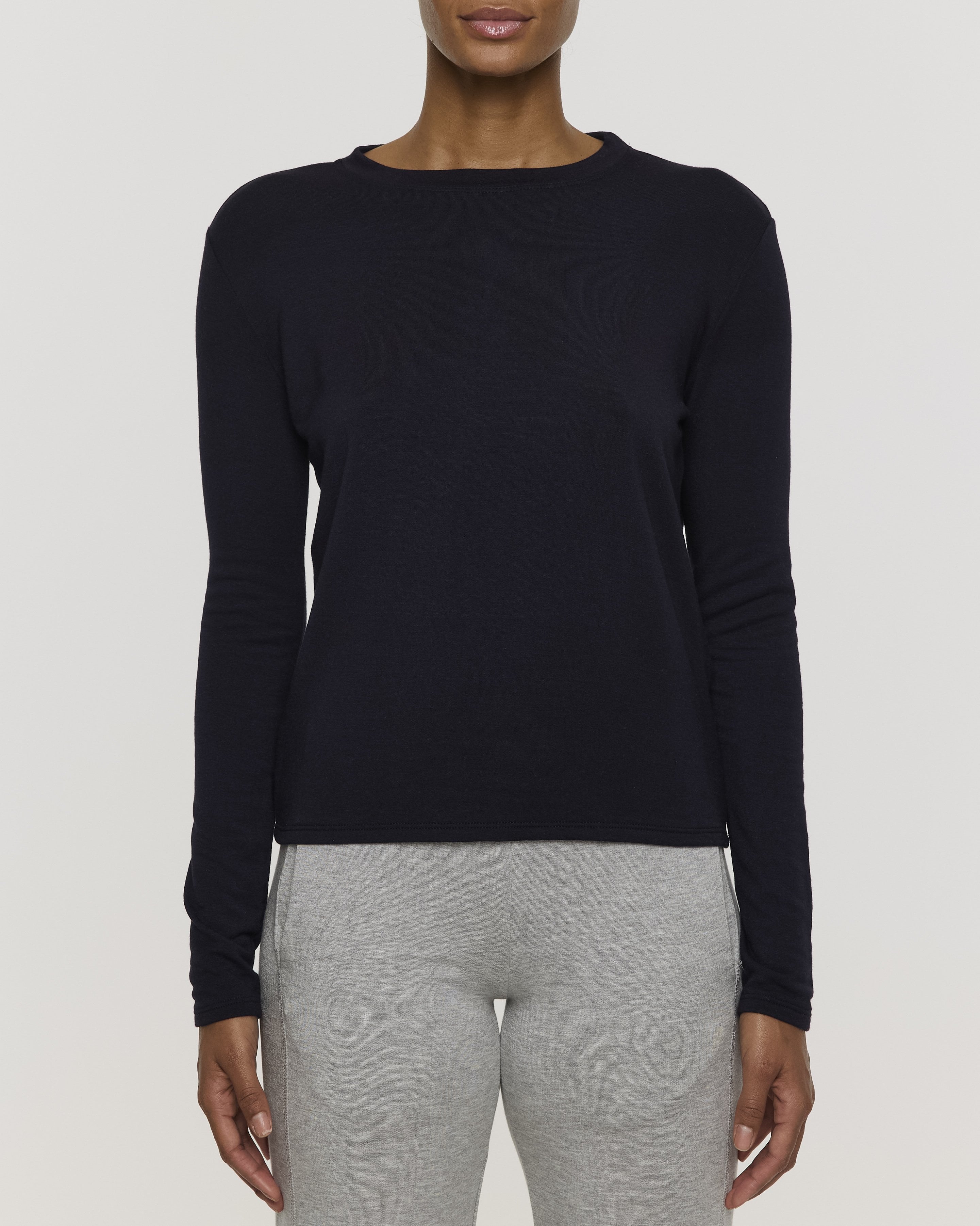 Navy | Women's Long Sleeve Crew Shirt