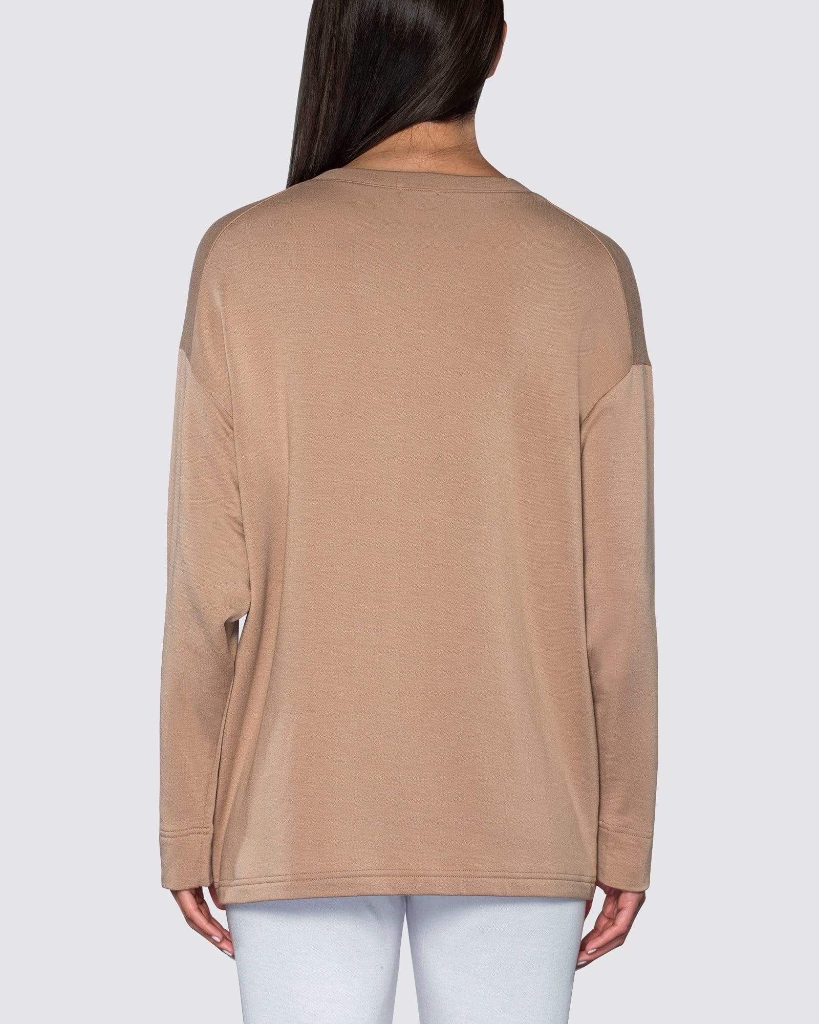 Camel | The Oversized V-Neck