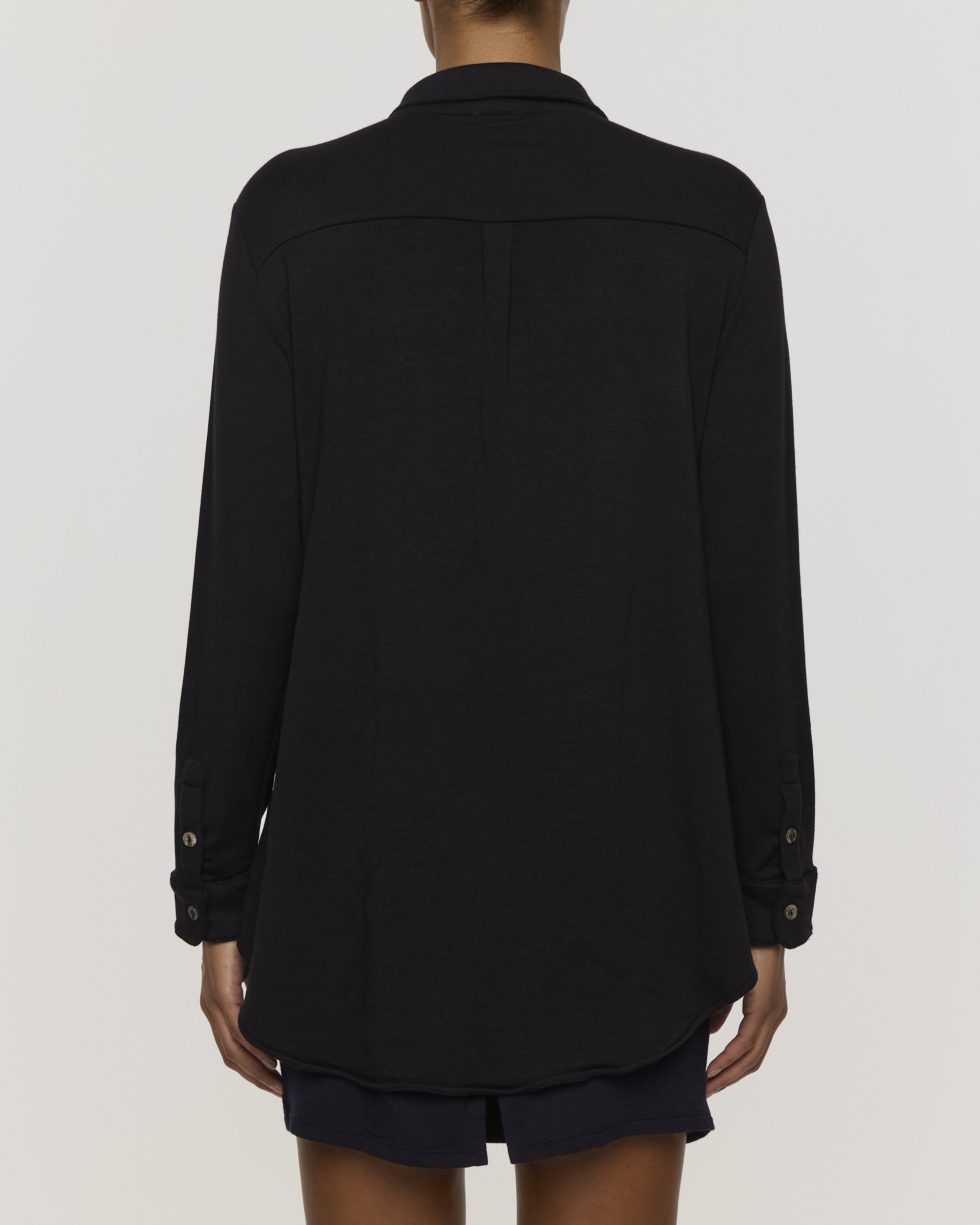 Black | The Boyfriend Shirt by Bleusalt