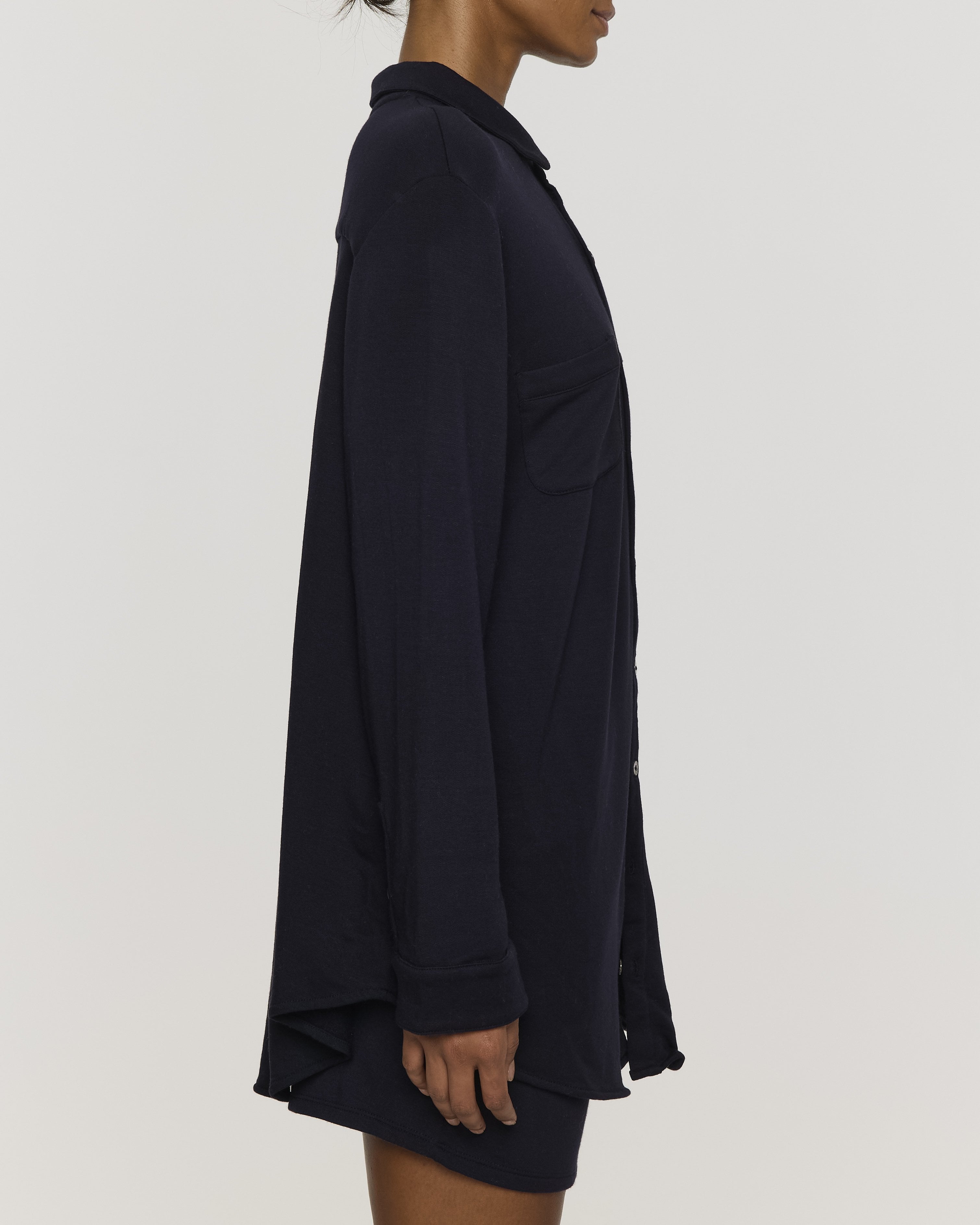 Navy | The Boyfriend Shirt by Bleusalt