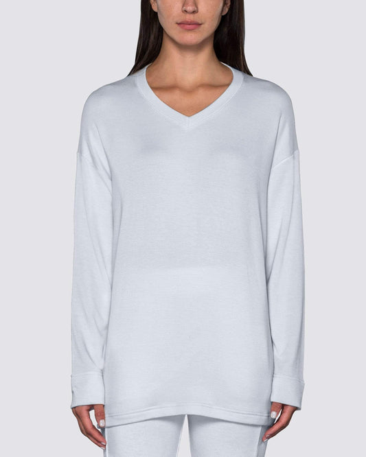 White | The Oversized V-Neck